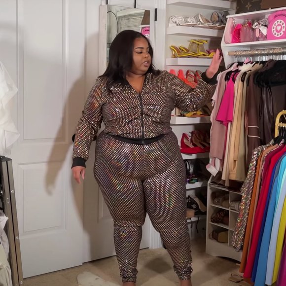 AS. Glitz 2 PC Jogger Set - Picture 2 of 3